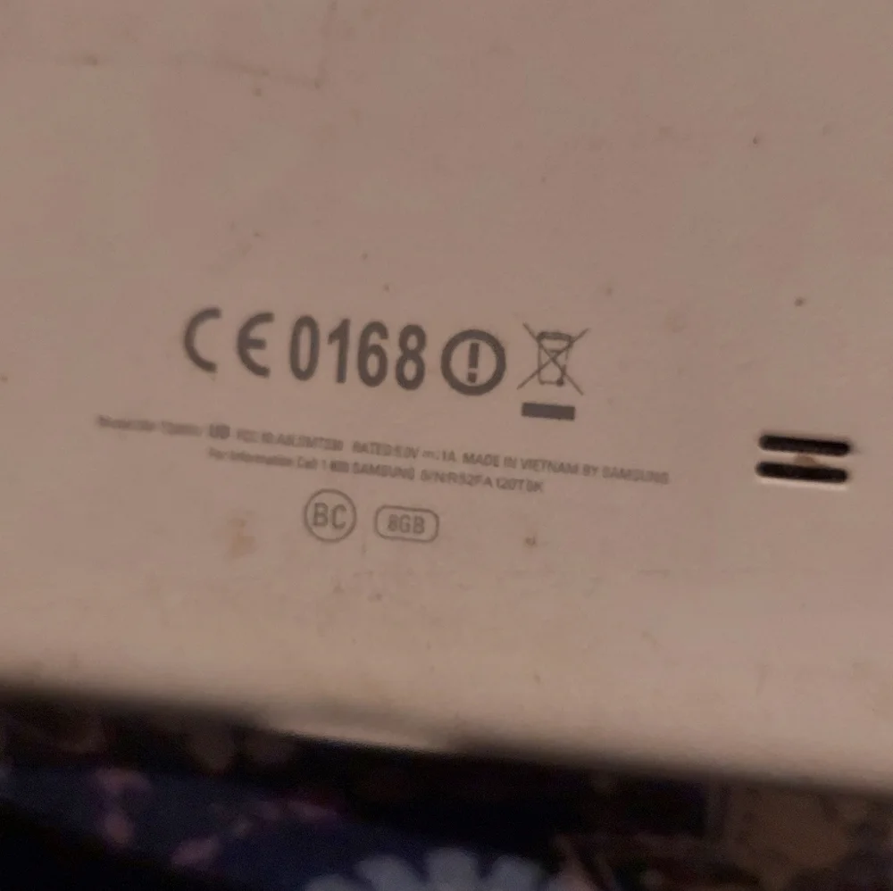 Damaged tablet